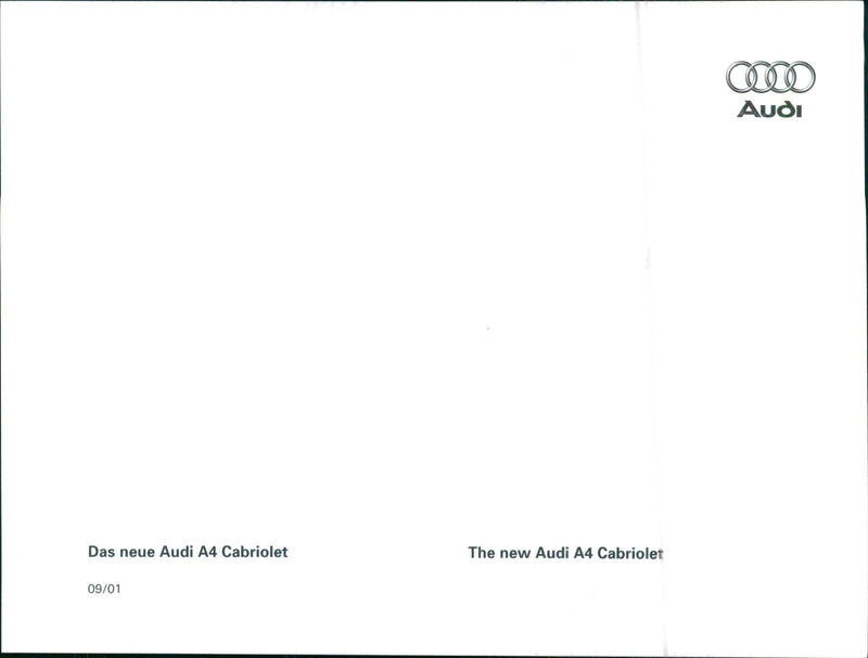 2001 Audi A4 Cabriolet - Vintage Photograph