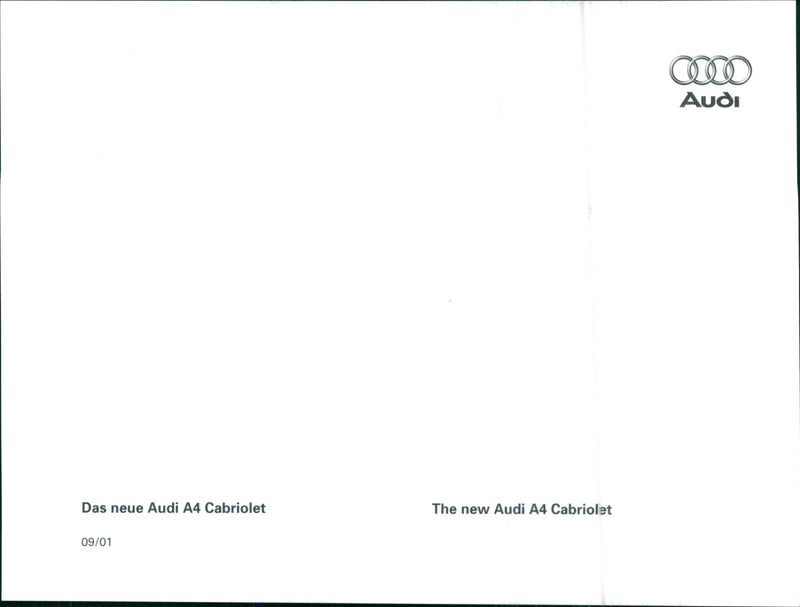 2001 Audi A4 Cabriolet - Vintage Photograph