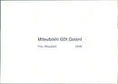 1999 Mitsubishi GDI Galant and 1999 Mitsubishi Galant GDI 2400 - Vintage Photograph