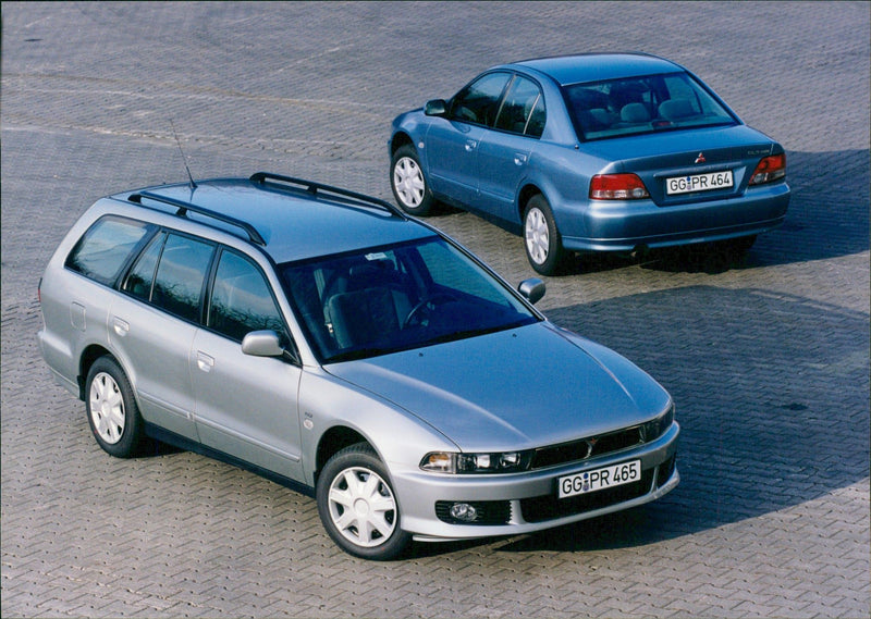 1999 Mitsubishi GDI Galant and 1999 Mitsubishi Galant GDI 2400 - Vintage Photograph