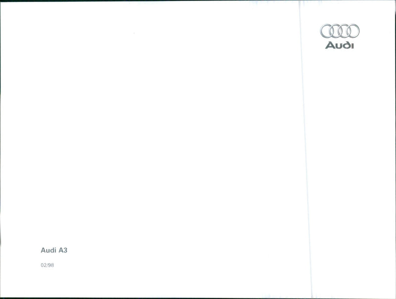 1998 Audi A3 - Vintage Photograph