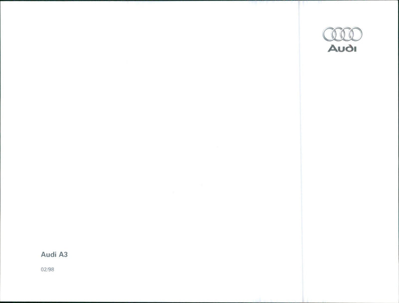 1998 Audi A3 - Vintage Photograph