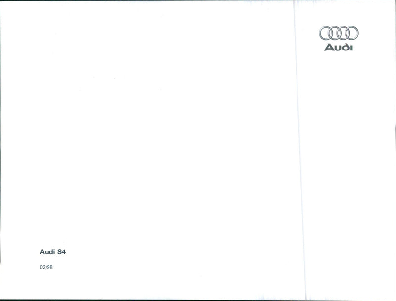 1998 Audi S4 - Vintage Photograph