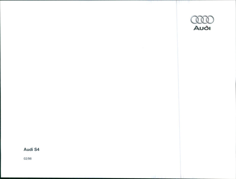 1998 Audi S4 - Vintage Photograph