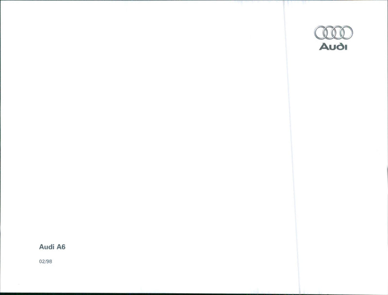 1998 Audi A6 - Vintage Photograph