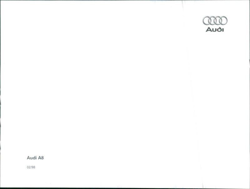 1998 Audi A8 - Vintage Photograph