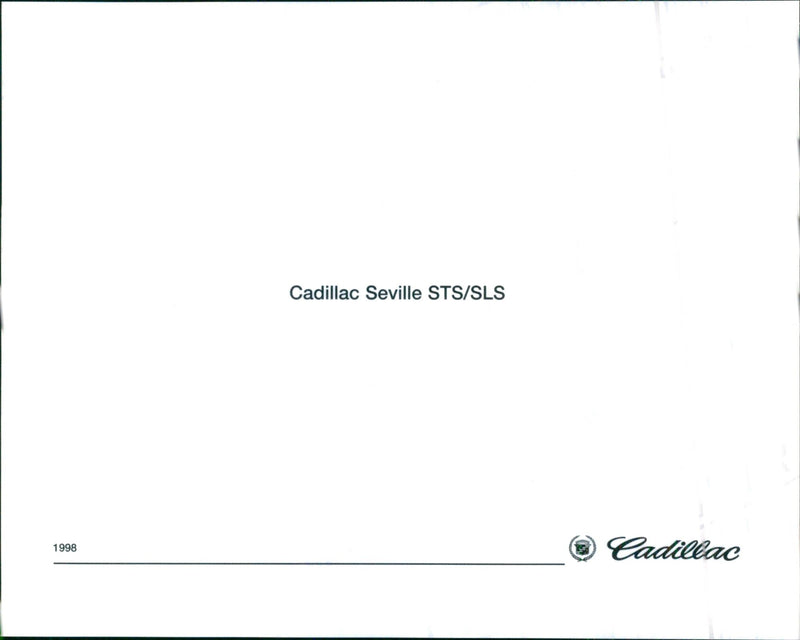1998 Cadillac Seville STS/SLS - Vintage Photograph
