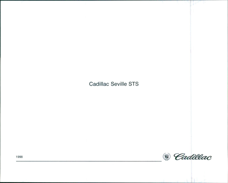 1998 Cadillac Seville STS - Vintage Photograph