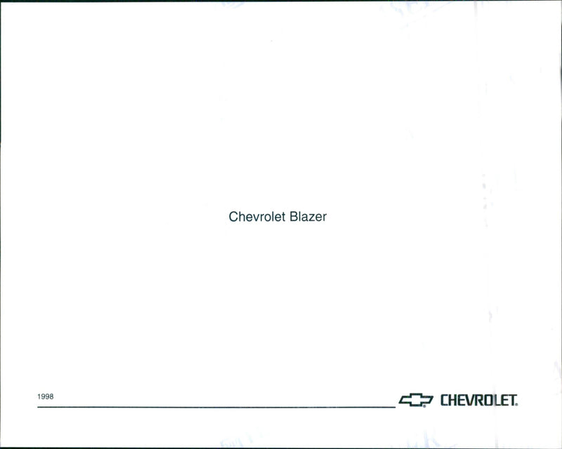 1998 Chevrolet Blazer - Vintage Photograph