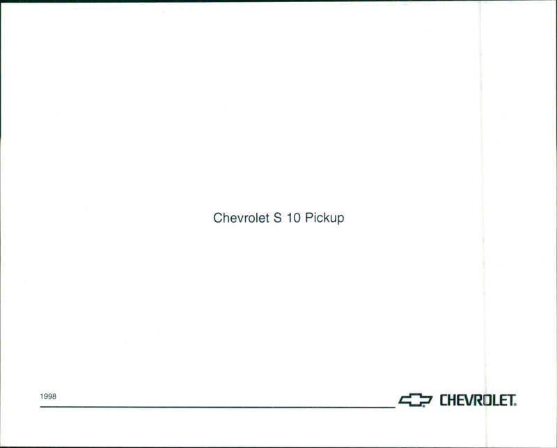 1998 Chevrolet S10 Pickup - Vintage Photograph