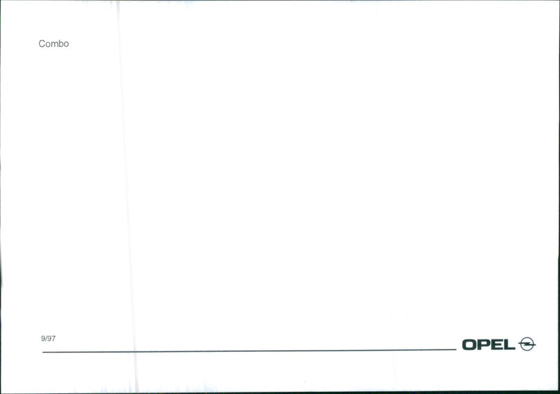 1997 Opel Combo - Vintage Photograph