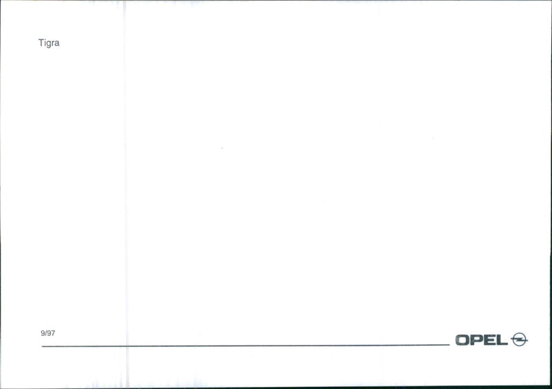 1997 Opel Tigra - Vintage Photograph