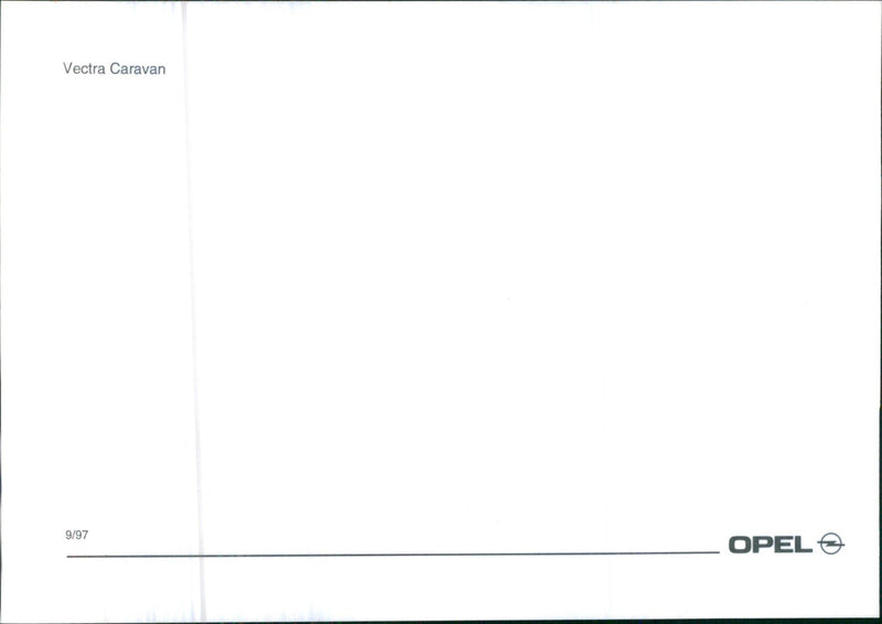 1997 Opel Vectra Caravan - Vintage Photograph