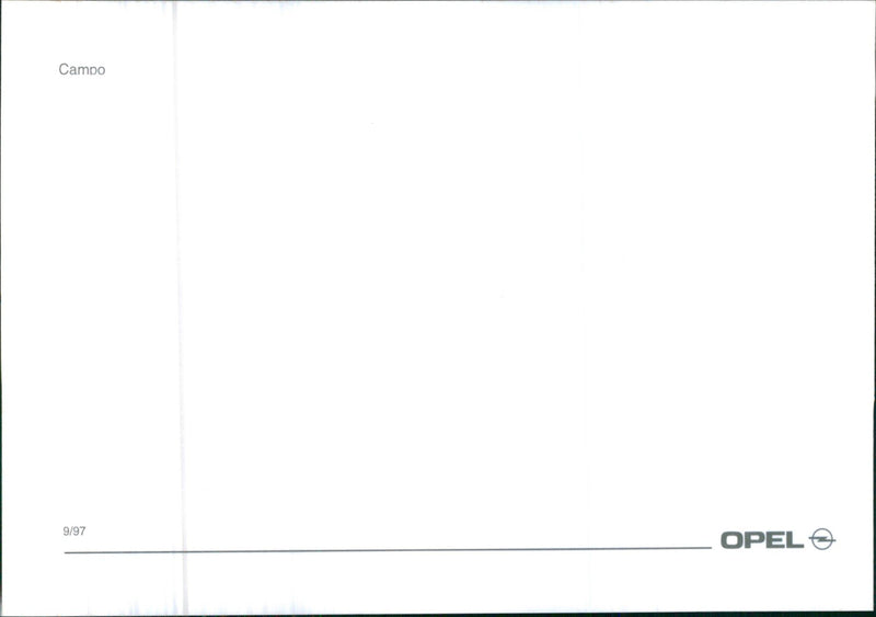 1997 Opel Campo - Vintage Photograph