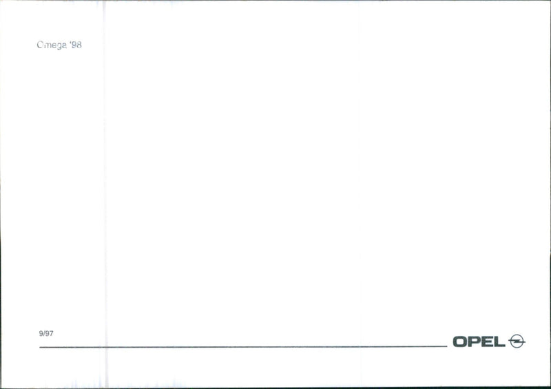 1998 Opel Omega - Vintage Photograph