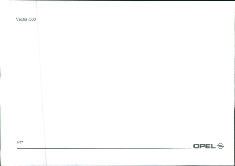 1997 Opel Vectra i500 - Vintage Photograph