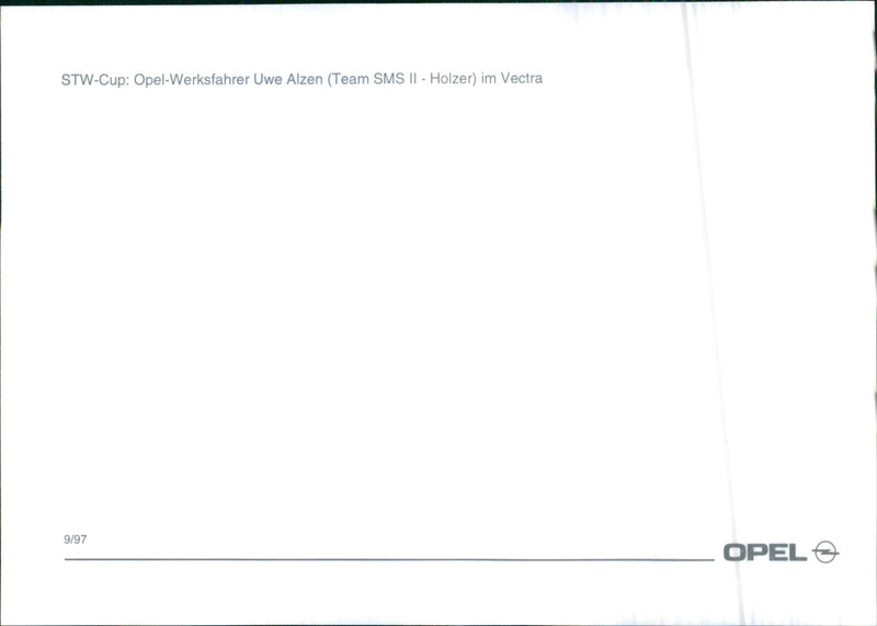 1997 Opel Vectra - Vintage Photograph