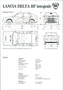 Drawing of Lancia Delta HF integrale - Vintage Photograph