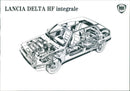 Technical drawing of Lancia Delta HF integrale - Vintage Photograph