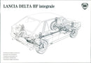 Drawing of Lancia Delta HF integrale's transmission - Vintage Photograph