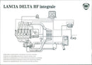 Drawing of Lancia Delta HF integrale's turbocharging - Vintage Photograph