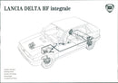 Drawing of Lancia Delta HF integrale's braking system - Vintage Photograph