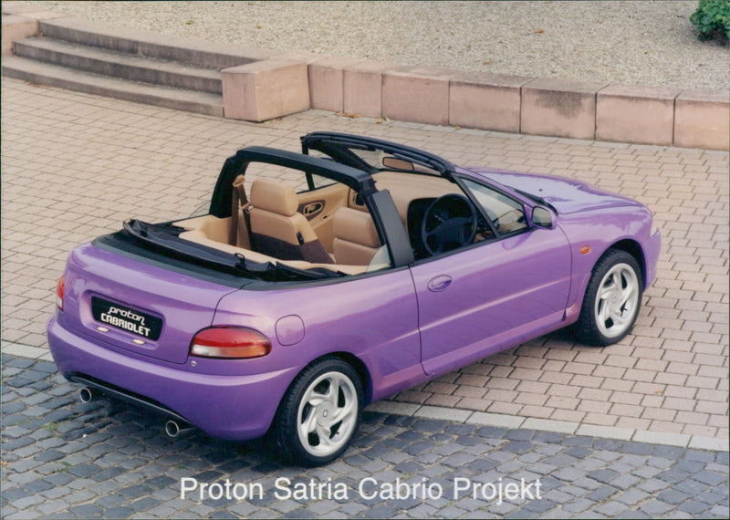 1997 Proton Satria Cabriolet, rear view - Vintage Photograph