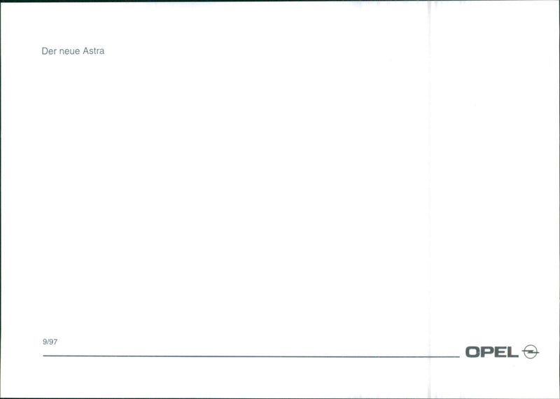 1997 Opel Astra - Vintage Photograph