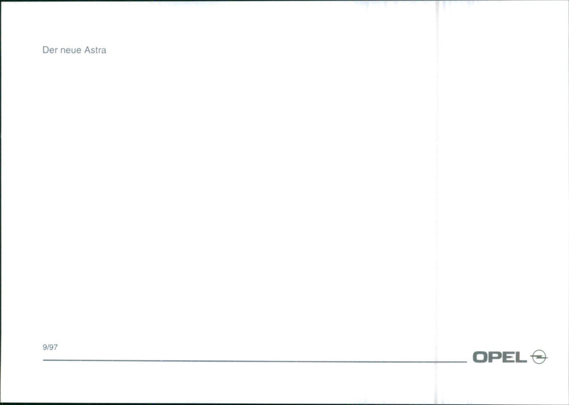 1997 Opel Astra - Vintage Photograph