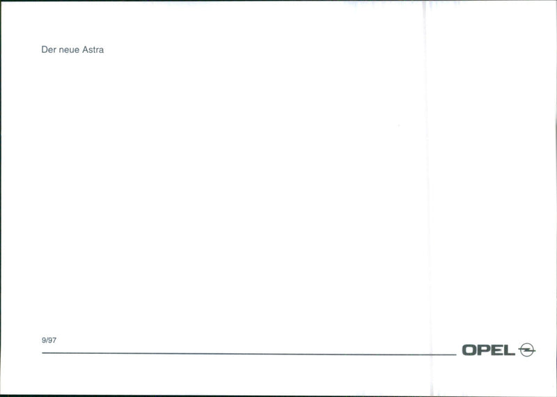 1997 Opel Astra - Vintage Photograph