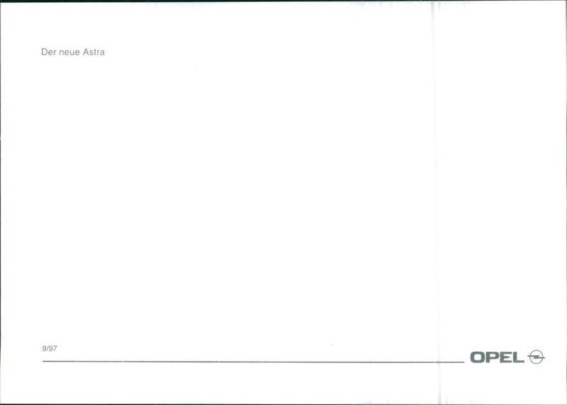 1997 Opel Astra - Vintage Photograph