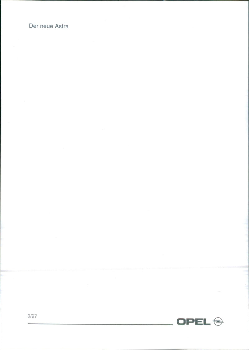 1997 Opel Astra - Vintage Photograph