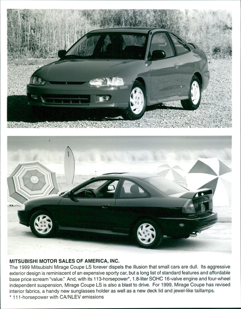 1999 Mitsubishi Mirage Coupe LS - Vintage Photograph