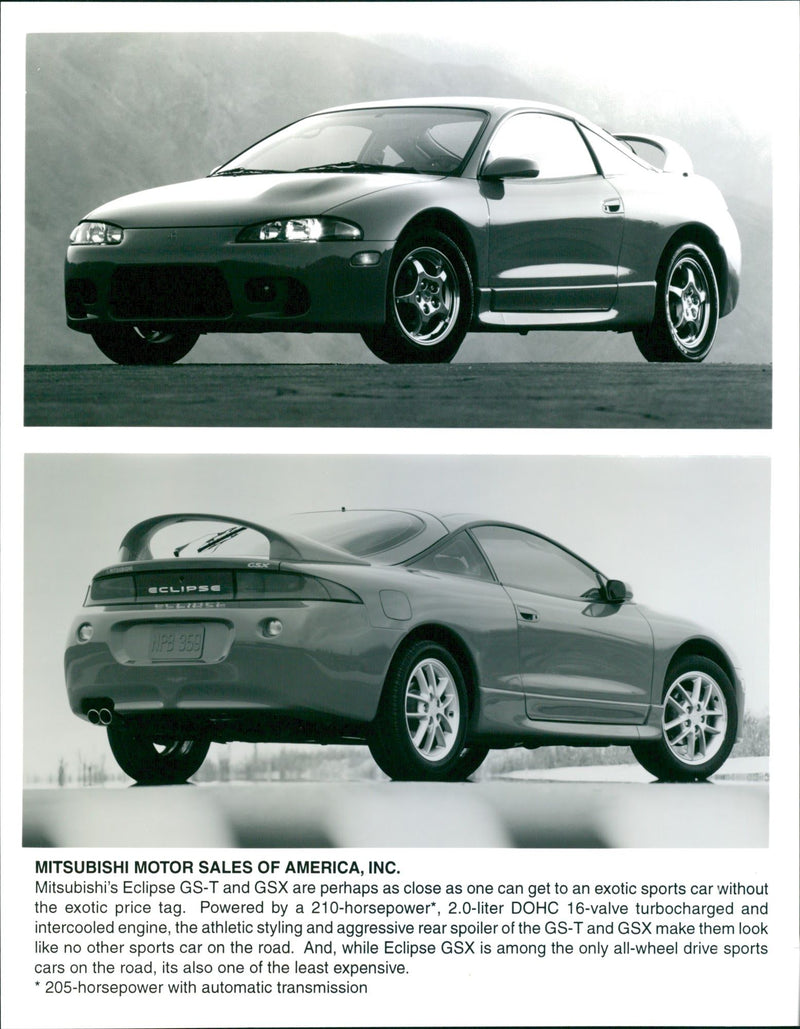 1999 Mitsubishi's Eclipse GSX - Vintage Photograph
