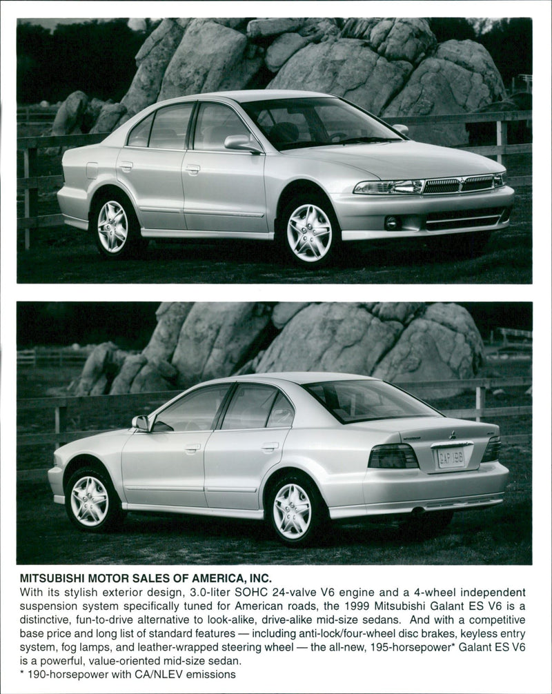 1999 Mitsubishi Galant ES V6 - Vintage Photograph