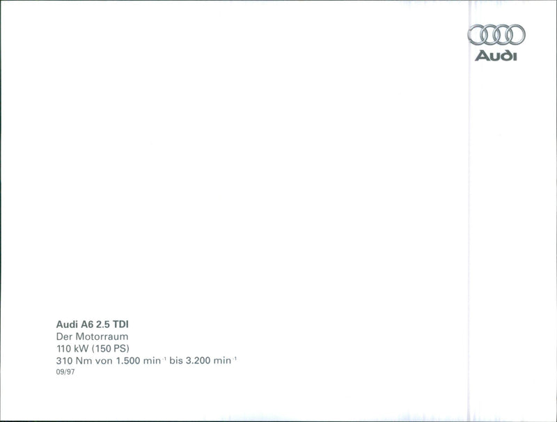 1997 Audi A6 2.5 TDI - Vintage Photograph