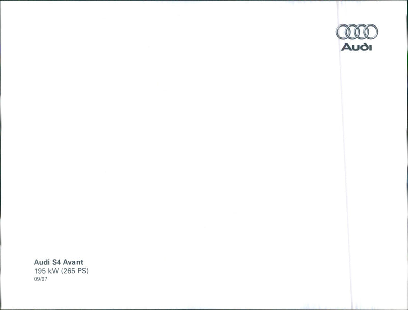 1997 Audi S4 Avant - Vintage Photograph
