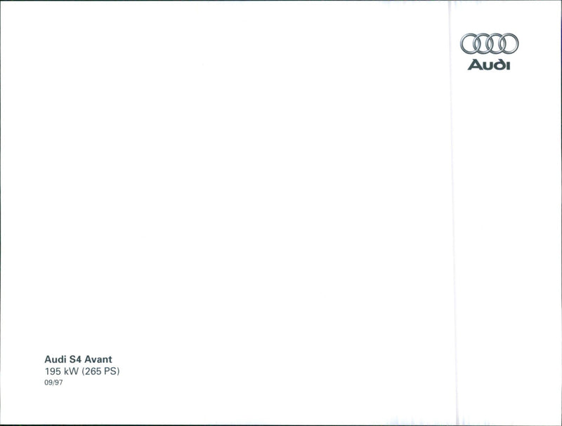 1997 Audi S4 Avant - Vintage Photograph