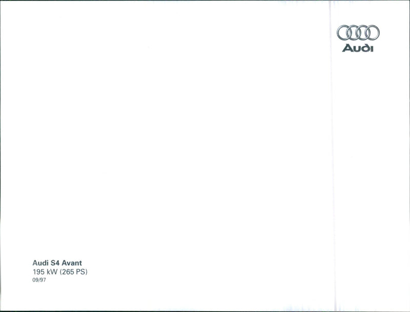 1997 Audi S4 Avant - Vintage Photograph