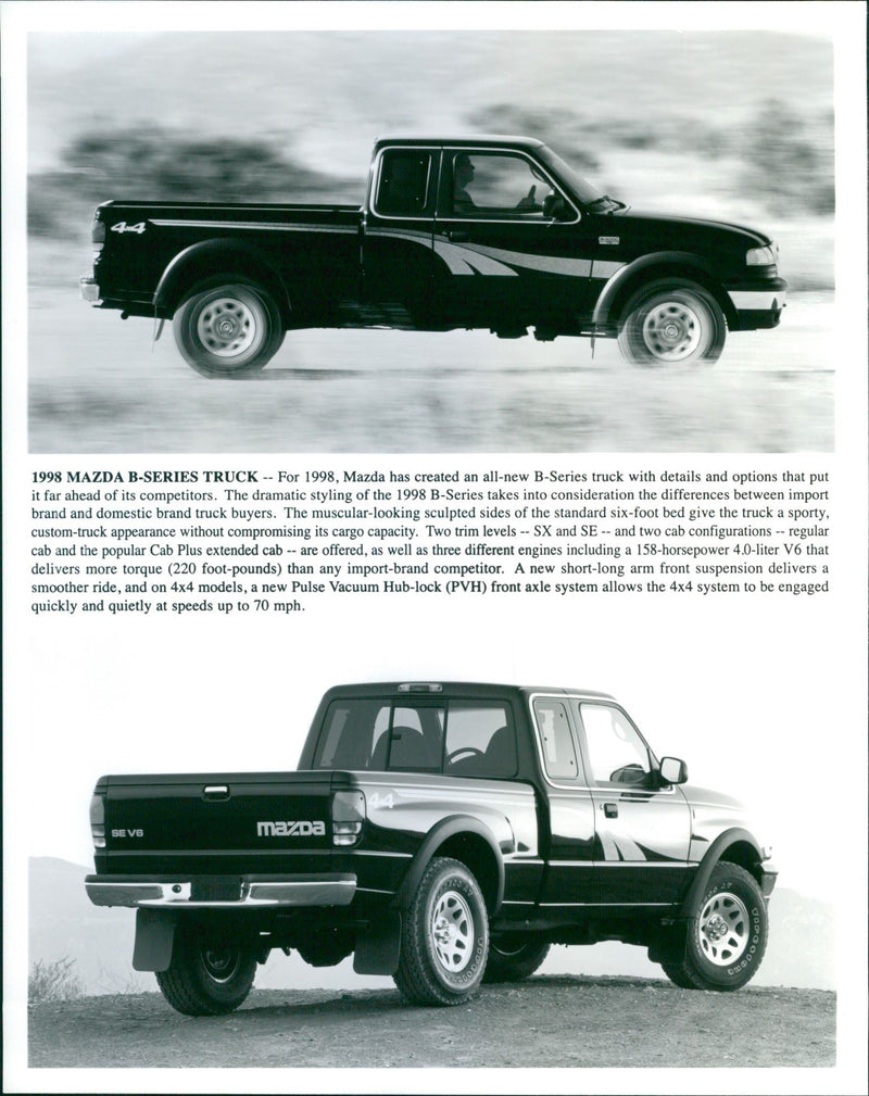 1998 Mazda B-Series Truck - Vintage Photograph
