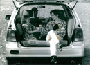 1995 Honda Shuttle's foldable rear seat - Vintage Photograph