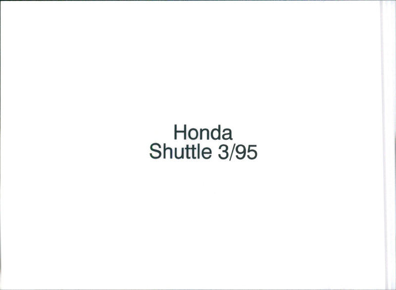 1995 Honda Shuttle's dashboard - Vintage Photograph
