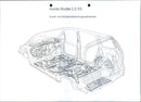 Technical drawing of Honda Shuttle 2.2i ES body frame - Vintage Photograph