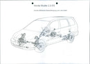 Drawing of Honda Shuttle 2.2i ES' suspension - Vintage Photograph