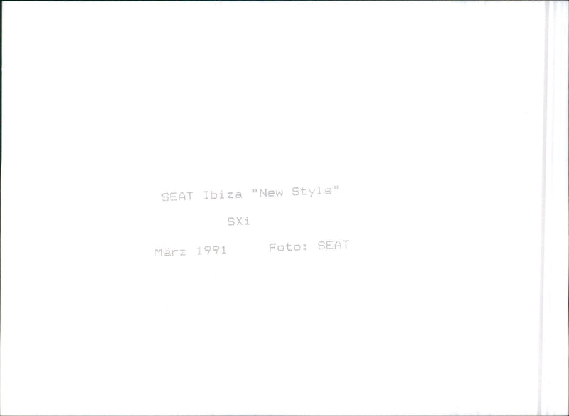 Seat Ibiza SXi - Vintage Photograph