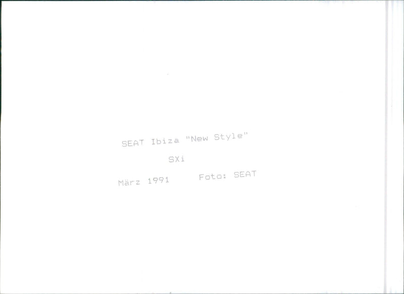 Seat Ibiza SXi - Vintage Photograph