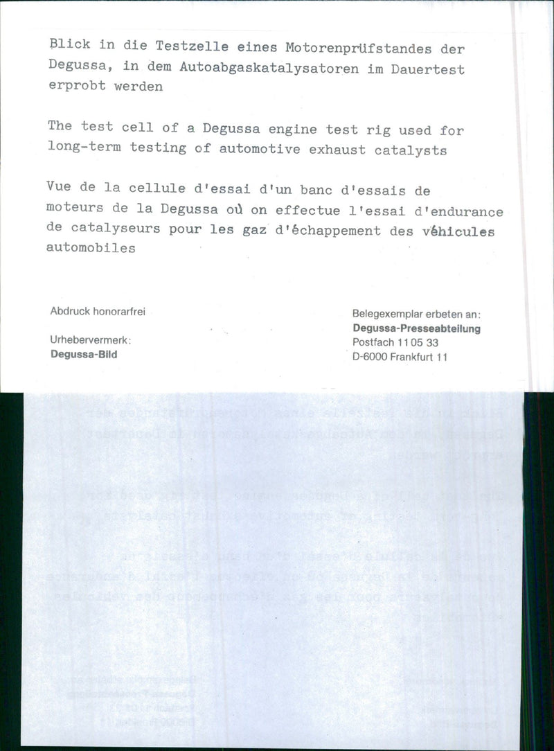 Degussa Engine - Vintage Photograph