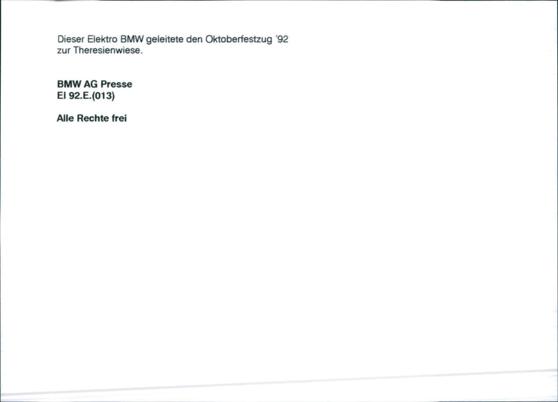 BMW - Vintage Photograph