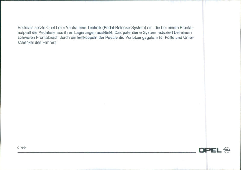 1999 Opel Vectra - Vintage Photograph