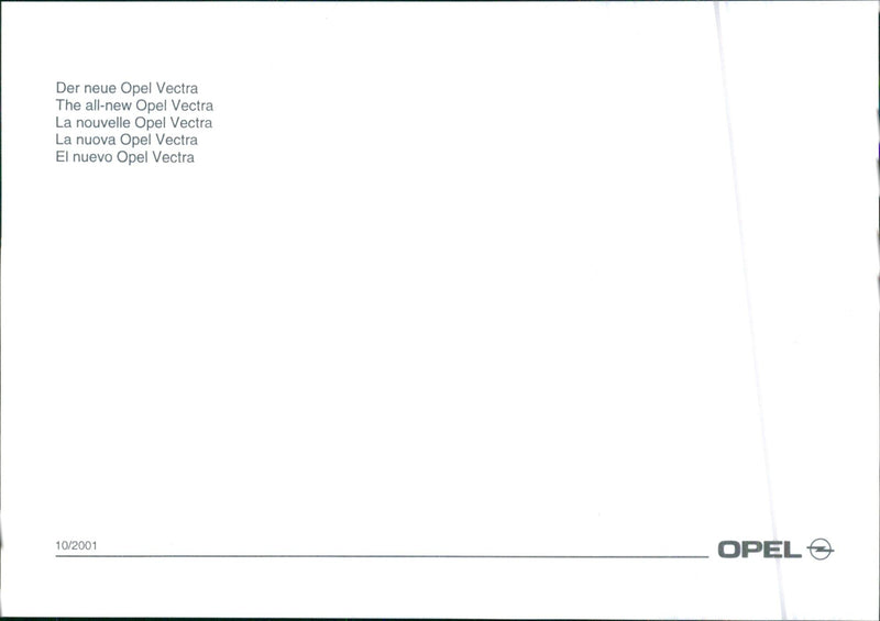 Opel Vectra - Vintage Photograph